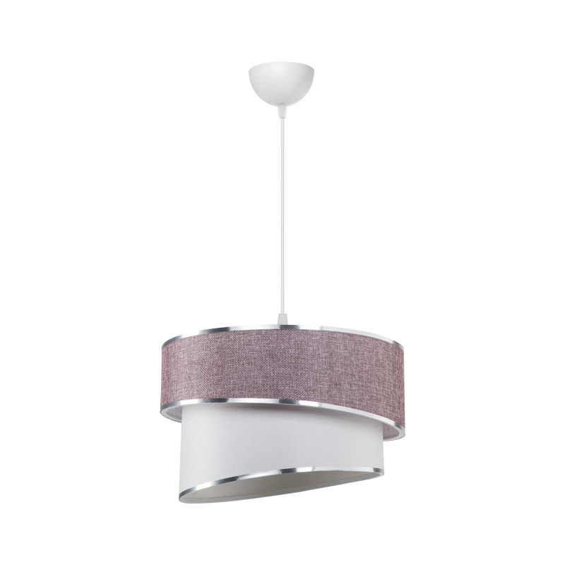 product_pako_147-000193 Φωτιστικό οροφής μονόφωτο Loopy Ε27 μωβ-λευκό Φ30x18εκ - Image 1