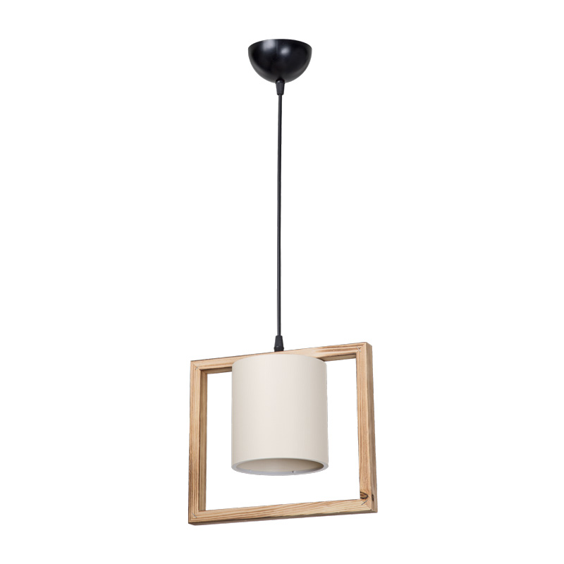 product_pako_147-000203 Φωτιστικό οροφής μονόφωτο Sereda Ε27 σε καφέ-cream απόχρωση 28x14x27εκ - Image 1