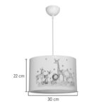 Παιδικό φωτιστικό οροφής Tots led E27 πολύχρωμο PVC Φ30x20εκ - Image 4