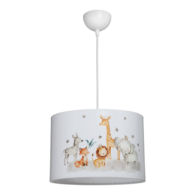 product_pako_147-000214 Παιδικό φωτιστικό οροφής Tots led E27 πολύχρωμο PVC Φ30x20εκ - Image 1