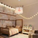 Παιδικό φωτιστικό οροφής Ballerina led E27 πολύχρωμο PVC Φ30x20εκ - Image 2