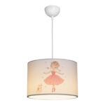 Παιδικό φωτιστικό οροφής Ballerina led E27 πολύχρωμο PVC Φ30x20εκ - Image 3
