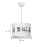 Παιδικό φωτιστικό οροφής Wooda led E27 πολύχρωμο PVC Φ30x20εκ - Image 4