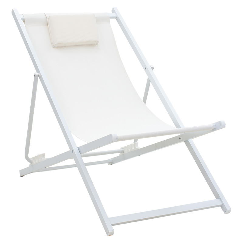 product_pako_152-000008 Σεζλόνγκ επαγγελματική Corte αλουμίνιο λευκό-textilene μπεζ - Image 1