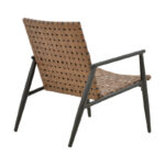 Πολυθρόνα Eamon μαύρο αλουμίνιο και pe rattan σε καφέ απόχρωση 72.5x73.5x77εκ (Σετ 2 τεμαχίων) - Image 5