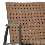 Πολυθρόνα Eamon μαύρο αλουμίνιο και pe rattan σε καφέ απόχρωση 72.5x73.5x77εκ (Σετ 2 τεμαχίων) - Image 6