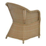 Πολυθρόνα κήπου Hadrian rattan καφέ- textilene μπεζ 57x70x85εκ - Image 4