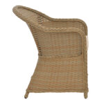 Πολυθρόνα κήπου Hadrian rattan καφέ- textilene μπεζ 57x70x85εκ - Image 5