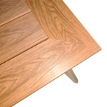 Τραπέζι Synergy αλουμίνιο cappuccino-plywood σε φυσική απόχρωση 80x80x74εκ - Image 4