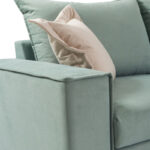 Γωνιακός καναπές αριστερή γωνία Romantic ύφασμα ciel-cream 290x235x95εκ - Image 5