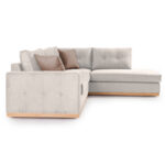 Γωνιακός καναπές αριστερή γωνία Boston ύφασμα cream-mocha 280x225x90εκ - Image 4