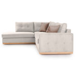 Γωνιακός καναπές δεξιά γωνία Boston ύφασμα cream-mocha 280x225x90εκ - Image 4