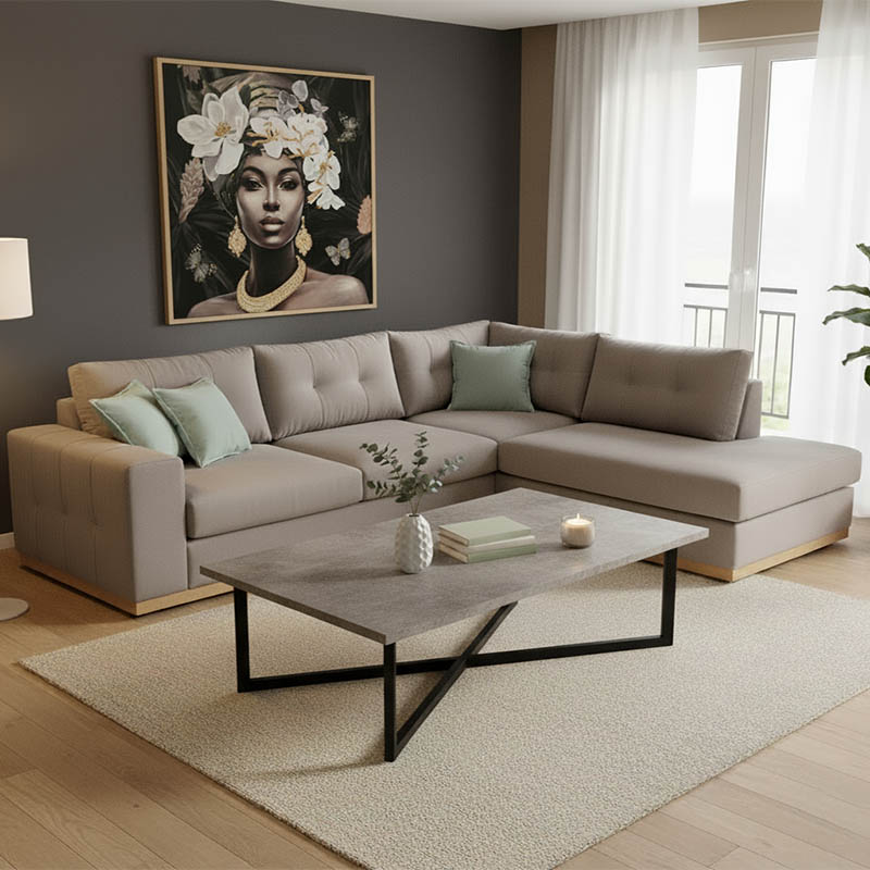 product_pako_168-000021 Γωνιακός καναπές αριστερή γωνία Boston ύφασμα elephant-ciel 280x225x90εκ - Image 1