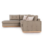 Γωνιακός καναπές δεξιά γωνία Boston ύφασμα mocha-cream 280x225x90εκ - Image 4