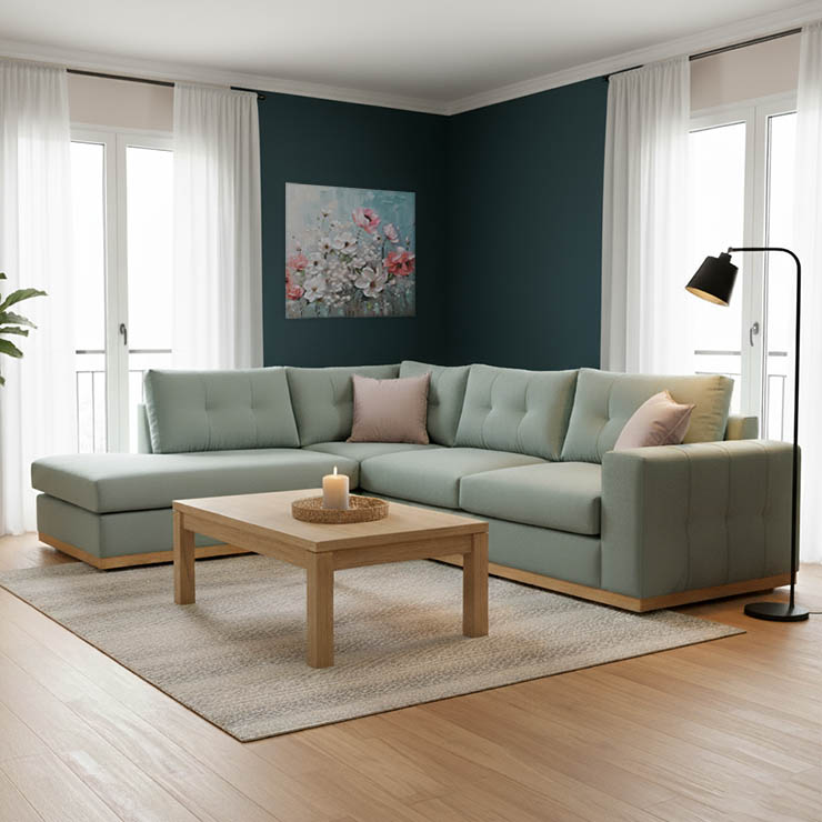 product_pako_168-000026 Γωνιακός καναπές δεξιά γωνία Boston ύφασμα ciel-cream 280x225x90εκ - Image 1