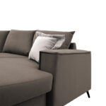 Γωνιακός καναπές Fabulous αναστρέψιμος ύφασμα mocha-cream 240x165x95εκ - Image 6