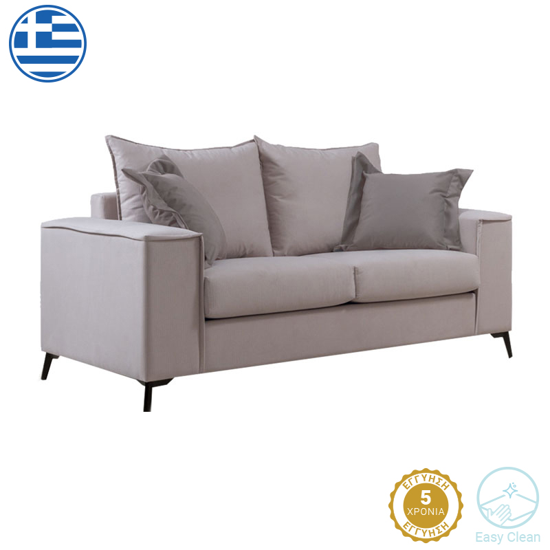 product_pako_168-000048 Καναπές Verona 2θέσιος cream - μαξιλάρια mocha 173x93x100εκ - Image 1