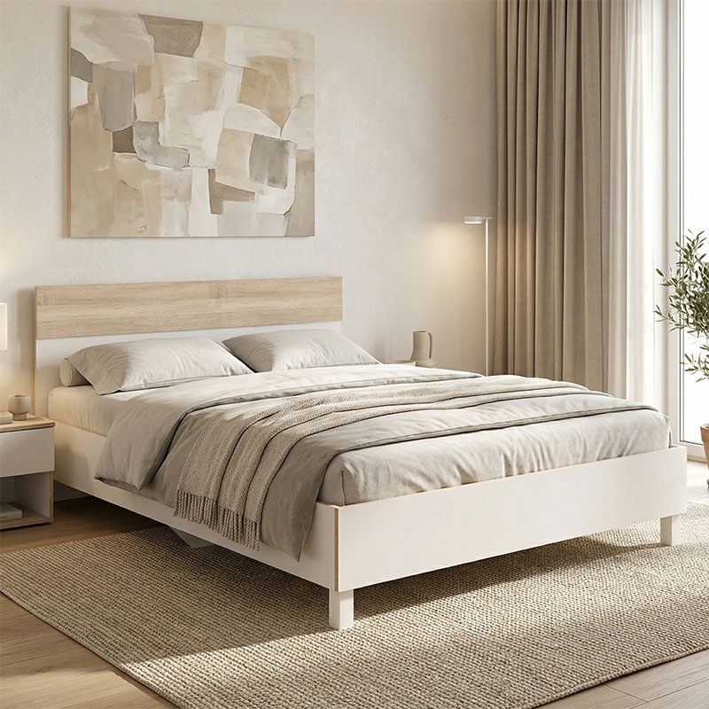 product_pako_173-000004 Κρεβάτι Awell sonoma-λευκό 160x200εκ - Image 1
