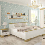 Κομοδίνο Jaden golden oak-λευκό antique 49x41x47εκ (Σετ 2 τεμαχίων) - Image 2