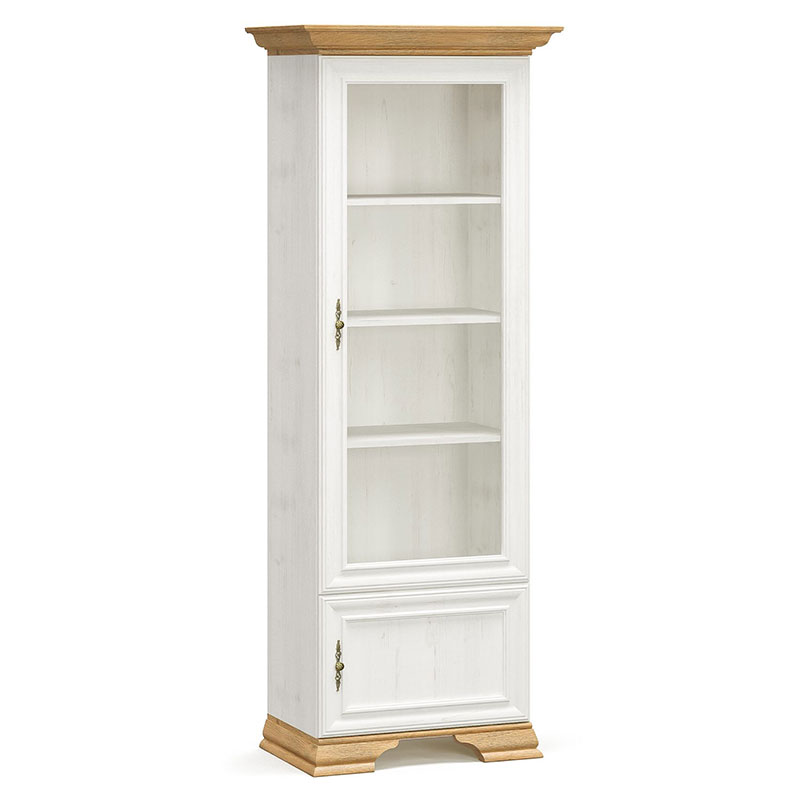 product_pako_173-000029 Βιτρίνα Jaden golden oak-λευκό antique 70,5x43x197,5εκ - Image 1