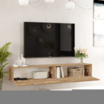 Έπιπλο τηλεόρασης επιτοίχιο Dello sonoma 180x31.6x29.6εκ - Image 2