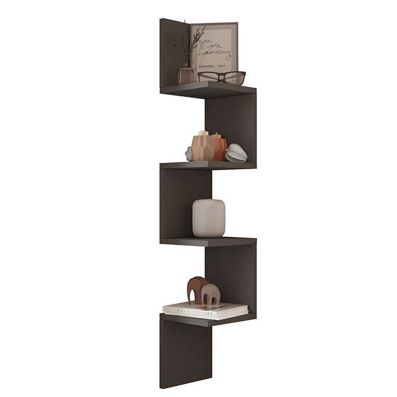 product_pako_176-000079 Ραφιέρα τοίχου Belinda ανθρακί 22x22x117.2εκ - Image 1