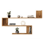 Ραφιέρα τοίχου Belinda oak 120x14.5x71.4εκ
