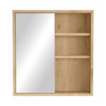 Ντουλάπι μπάνιου Bagno με καθρέπτη oak 60x14.5x63.6εκ