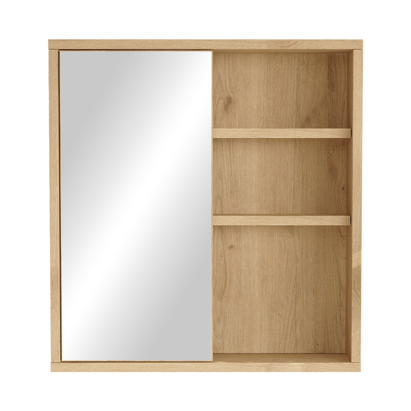 product_pako_176-000196 Ντουλάπι μπάνιου Bagno με καθρέπτη oak 60x14.5x63.6εκ - Image 1