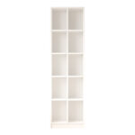 Βιβλιοθήκη Oteca 10θέσεων σε λευκή απόχρωση 51.1x25.4x180εκ - Image 4