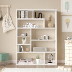 Βιβλιοθήκη Decora σε λευκη απόχρωση 90x22x123.6εκ - Image 3
