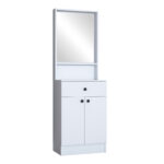 Έπιπλο εισόδου Rockder λευκό μελαμίνης 60x35.5x182.8εκ - Image 2