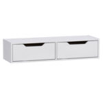 Κονσόλα επιτοίχια Alberto σε λευκή απόχρωση 100x32.5x22εκ - Image 2