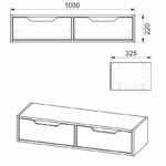 Κονσόλα επιτοίχια Alberto σε λευκή απόχρωση 100x32.5x22εκ - Image 4