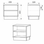 Κομοδίνο Mason λευκό 40x32x40εκ - Image 3