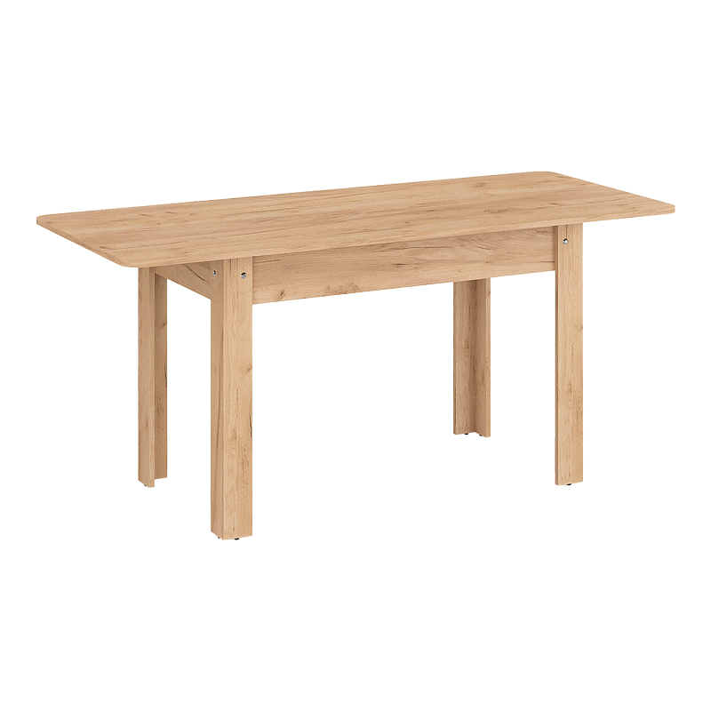 product_pako_184-000097 Τραπέζι Quiin επεκτεινόμενο μελαμίνης σε oak απόχρωση 120-164x70x73.5εκ - Image 1