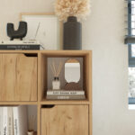 Βιβλιοθήκη Bookel μελαμίνης σε oak απόχρωση 59.5x27.5x89εκ - Image 4
