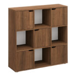 Βιβλιοθήκη Bookel σε καρυδί απόχρωση 88.5x27.5x89.3εκ - Image 2
