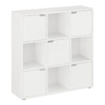 Βιβλιοθήκη Bookel σε λευκή απόχρωση 88.5x27.5x89.3εκ - Image 2