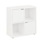 Βιβλιοθήκη Bookel σε λευκή απόχρωση 59.6x27.5x60.4εκ - Image 2