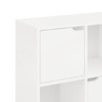 Βιβλιοθήκη Bookel σε λευκή απόχρωση 59.6x27.5x60.4εκ - Image 4
