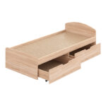Κρεβάτι Regan με συρτάρια σε oak απόχρωση 90x200εκ - Image 4