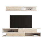 Σύνθετο σαλονιού Brick σε sonoma oak-κρεμ απόχρωση 240x40x50.4εκ - Image 2