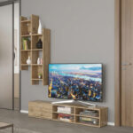 Σύνθετο σαλονιού Sarona oak 150x35x160εκ