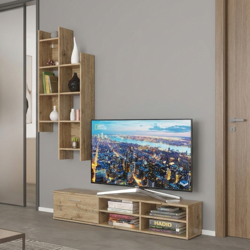 product_pako_192-000057 Σύνθετο σαλονιού Sarona oak 150x35x160εκ - Image 1