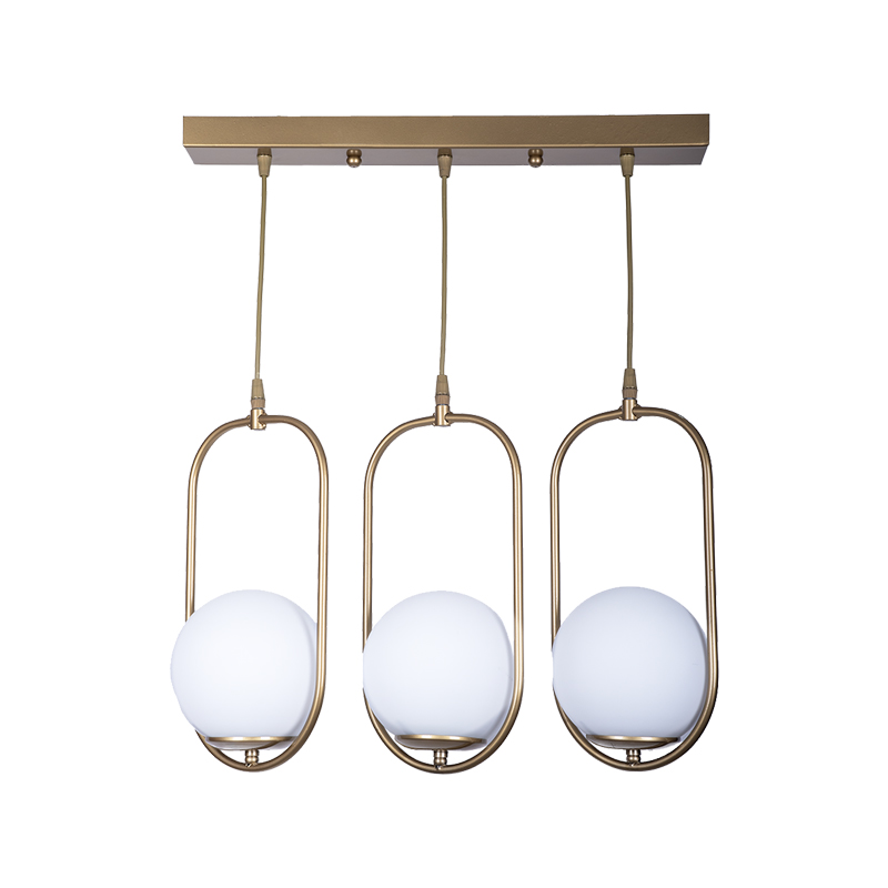 product_pako_193-000127 Φωτιστικό οροφής τρίφωτο Lavol Ε27 μέταλλο χρυσό 50x3x70εκ - Image 1