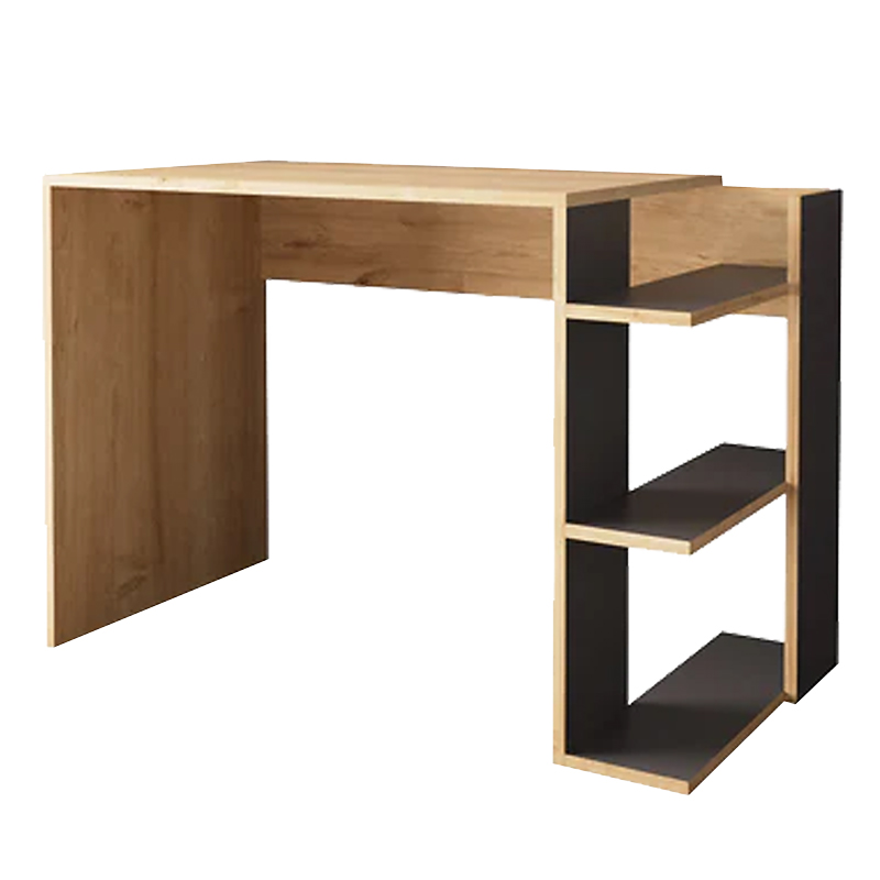 product_pako_197-000272 Γραφείο εργασίας Toska σε oak- ανθρακί απόχρωση 114x56x76εκ - Image 1