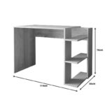 Γραφείο εργασίας Toska σε oak- sandstone απόχρωση 114x56x76εκ - Image 3