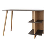Γραφείο εργασίας Volet σε oak- ανθρακί απόχρωση 114x56x76εκ