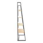 Βιβλιοθήκη Ryder σε oak-μαύρη απόχρωση 75x36x185εκ - Image 4